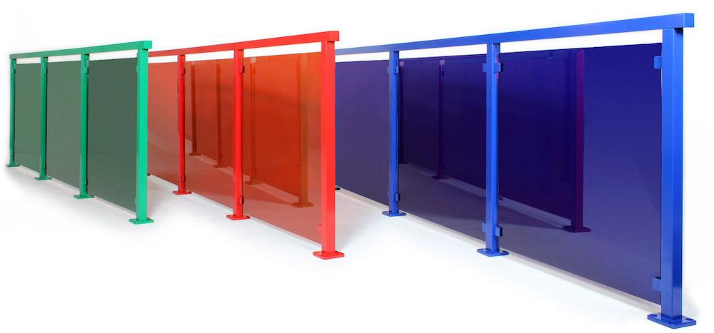 Alu Color &#8211; Coloured Glass Railing